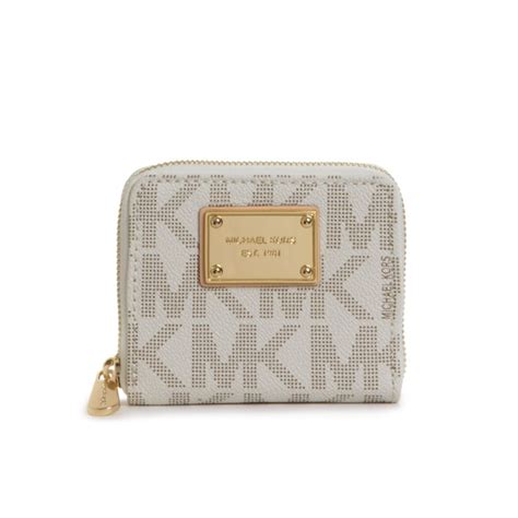 michael kors harrison zip around wallet|Michael Kors white wallet small.